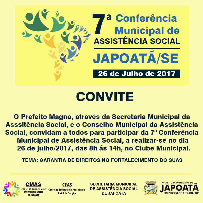 7○ Conferência Municipal da Assistência Social