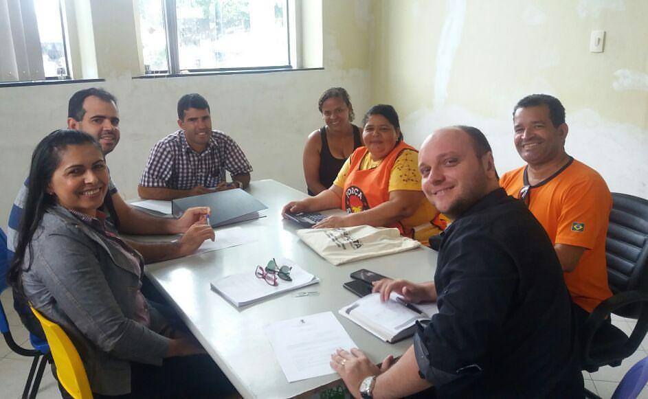 Reunião com o sindicato dos agentes comunitários de saúde e endemias.