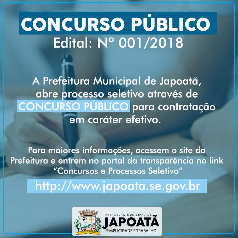 CONCURSO PÚBLICO/2018