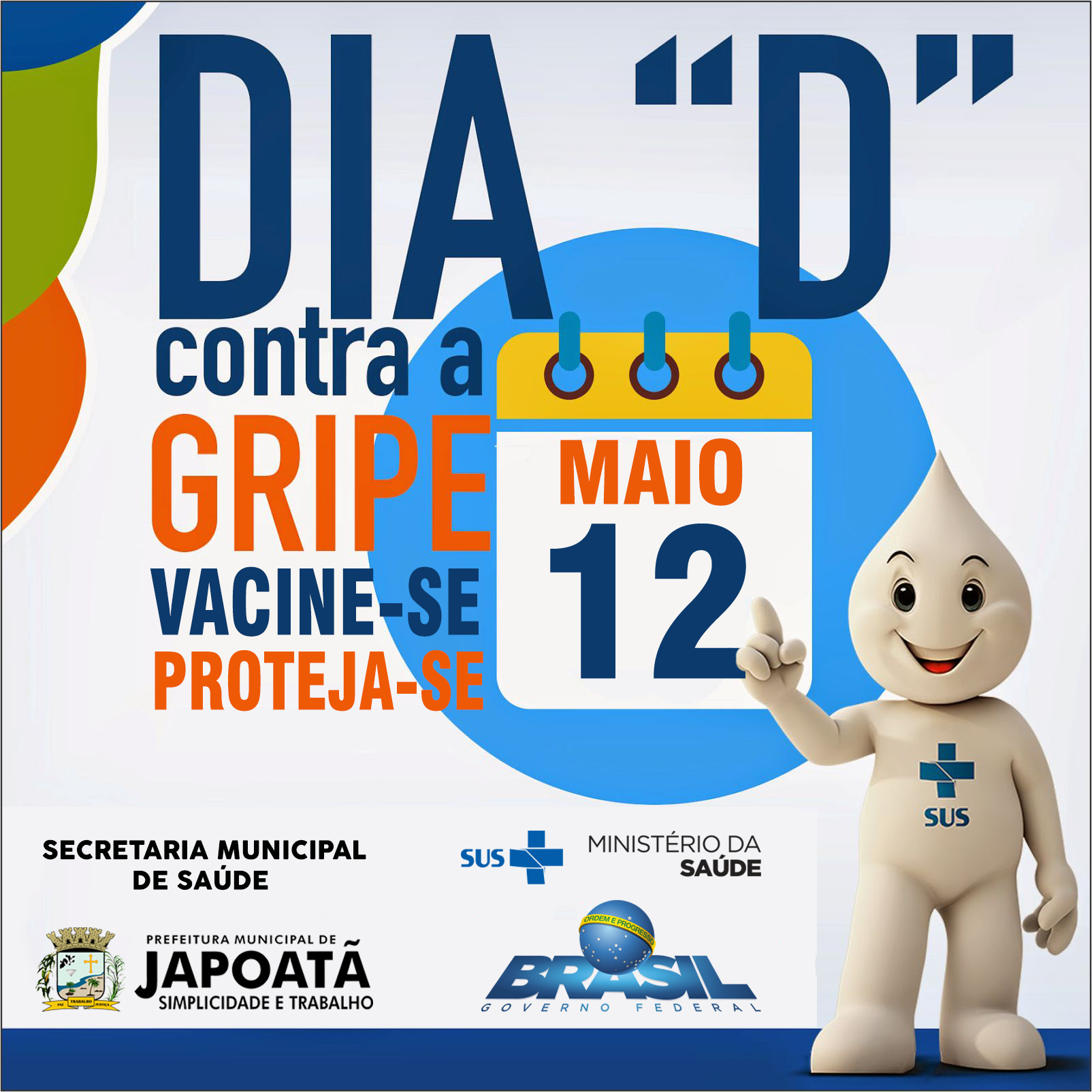 ?Começou a campanha de vacinação em todo o município de Japoatã, e sábado dia 12, será realizado o dia D contra a gripe!!