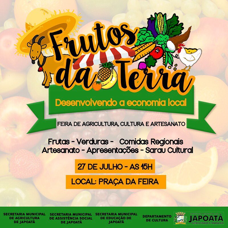 Feira de Agricultura Familiar, Artesanato e Cultura.