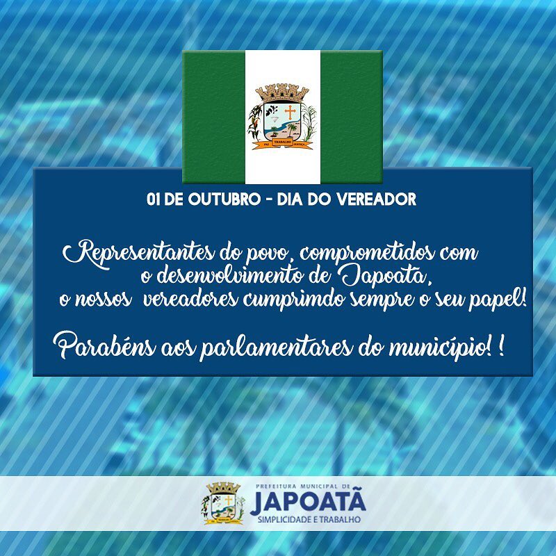Parabéns ao parlamentares do nosso município por seu compromisso com o povo de Japoatã.