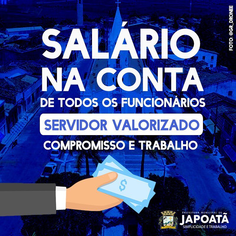 Salário na conta.