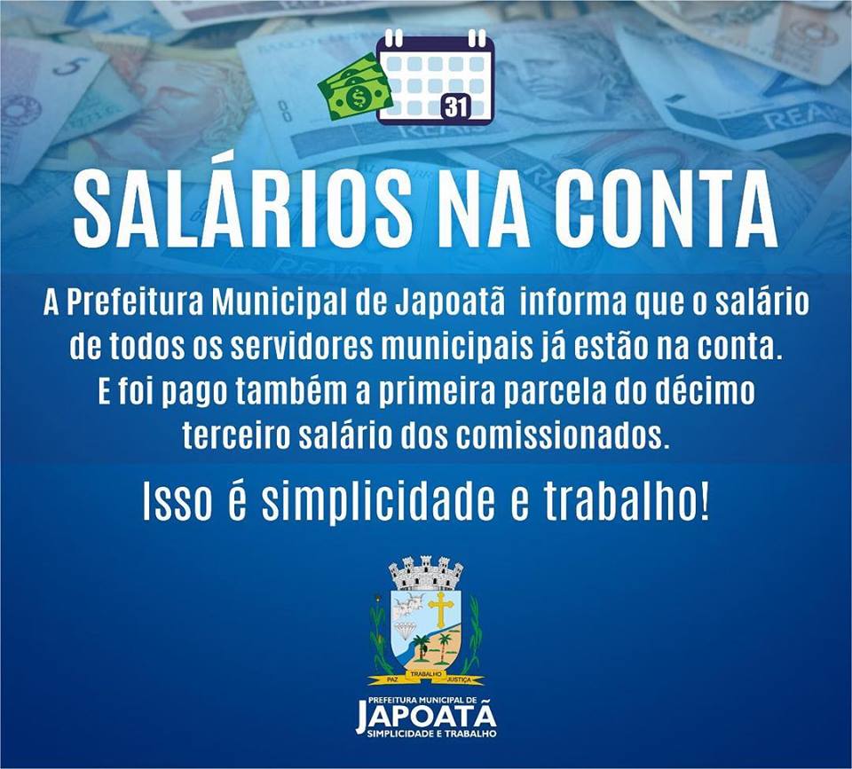 SALÁRIO NA CONTA.