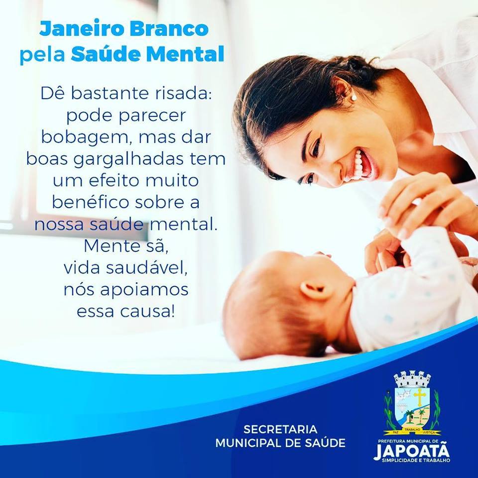 Campanha Janeiro Branco pela saúde mental!