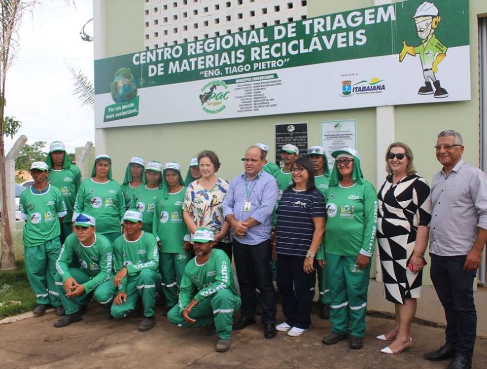 Gestão Municipal foi até Itabaiana conhecer projeto de Triagem de Materiais Recicláveis.
