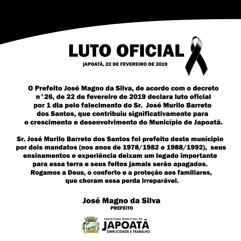 Luto Oficial.