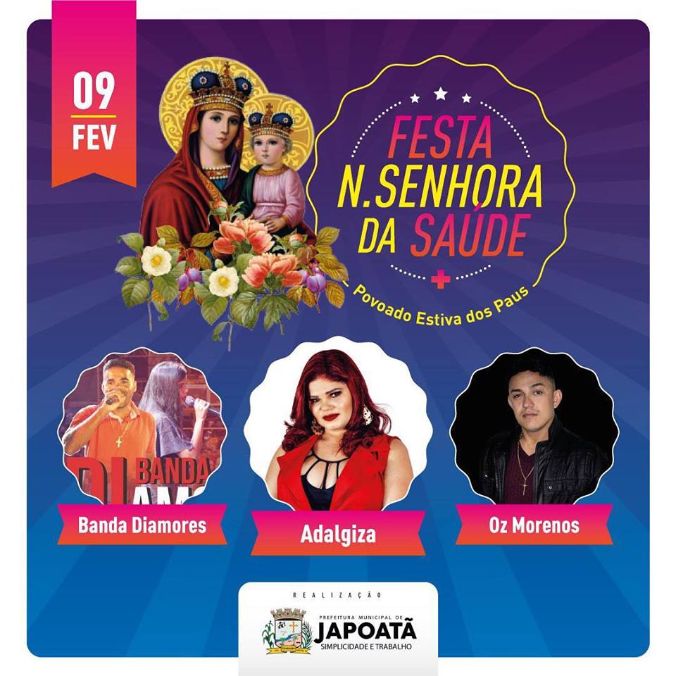 Se liga na programação da Festa Nossa Senhora da Saúde no Povoado Estiva dos Paus. ??