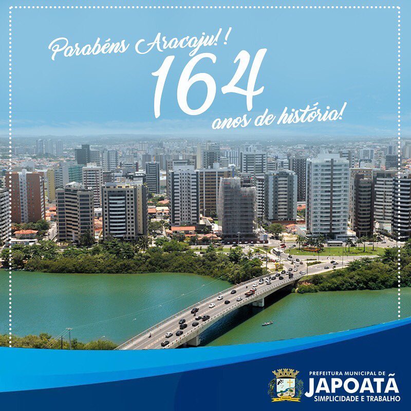 Parabéns a nossa Capital Sergipana!! ?