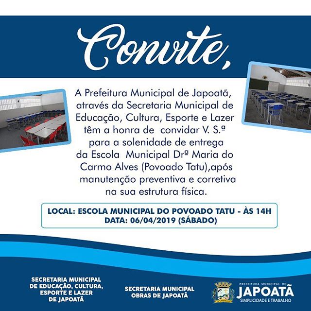 Mais uma escola municipal sendo entregue no município. ??