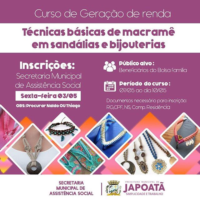 Curso de geração de renda