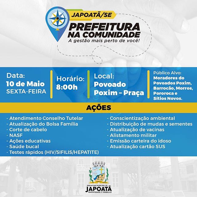 PROJETO PREFEITURA NA COMUNIDADE