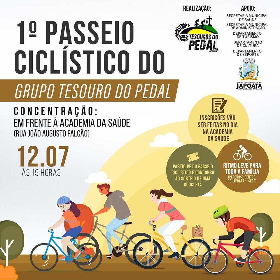 1º Passeio Ciclístico de Japoatã do Grupo Tesouro do Pedal