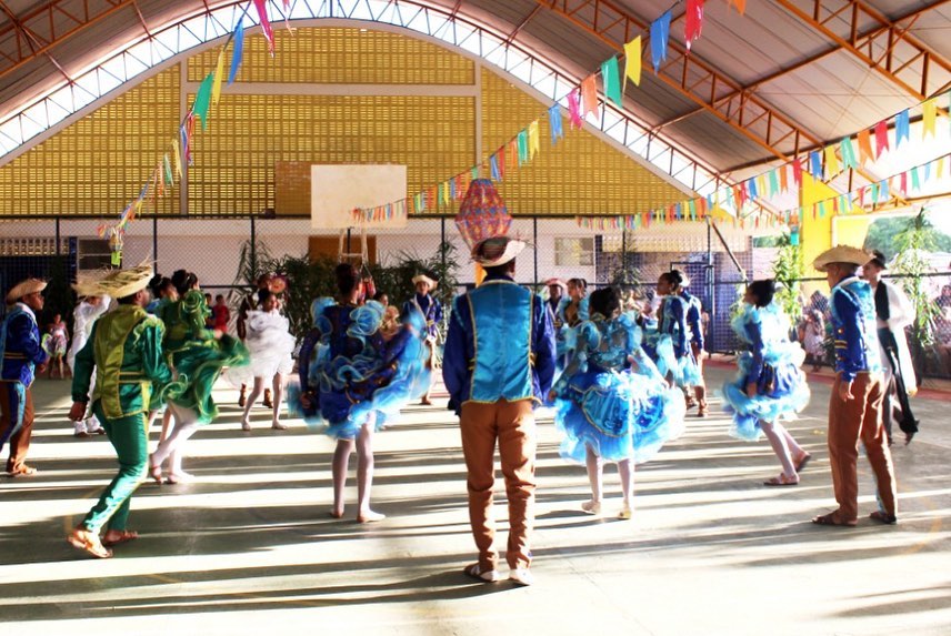 Festejos juninos do município, as escolas municipais dos povoados.