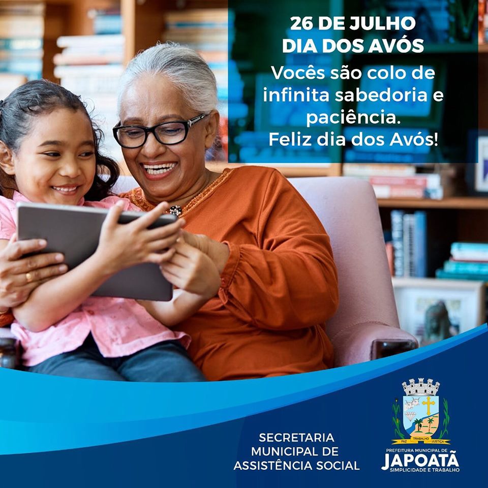 Todo dia deveria ser dia dos avós, mas hoje é um dia especial, demonstre seu carinho por quem sempre reza e preza por você!!