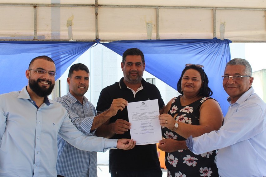 Assinatura da Ordem de Serviço para duas obras importantes para o município.