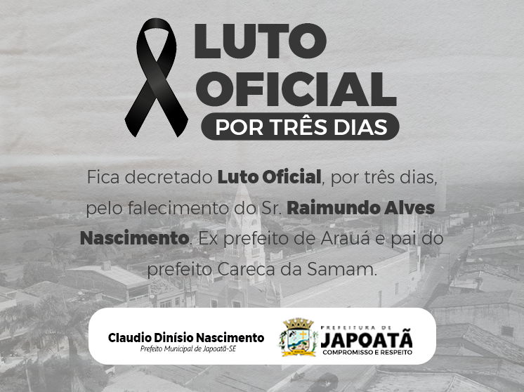 LUTO OFICIAL DE 3 DIAS