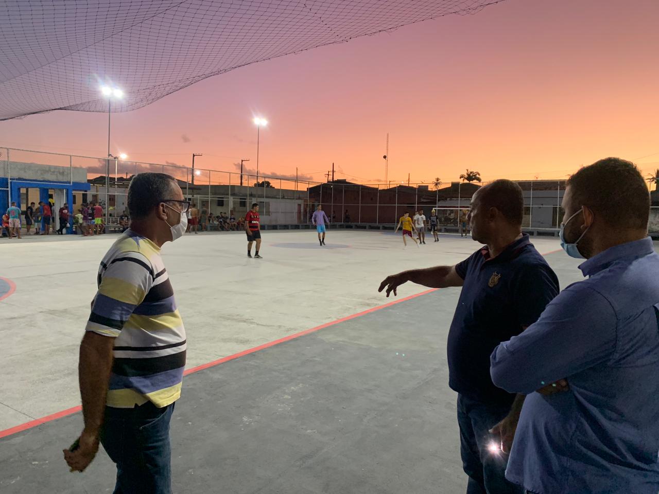 REABERTURA DA QUADRA ESPORTIVA GIMARCOS EVANGELISTA DE ALCÂNTARA