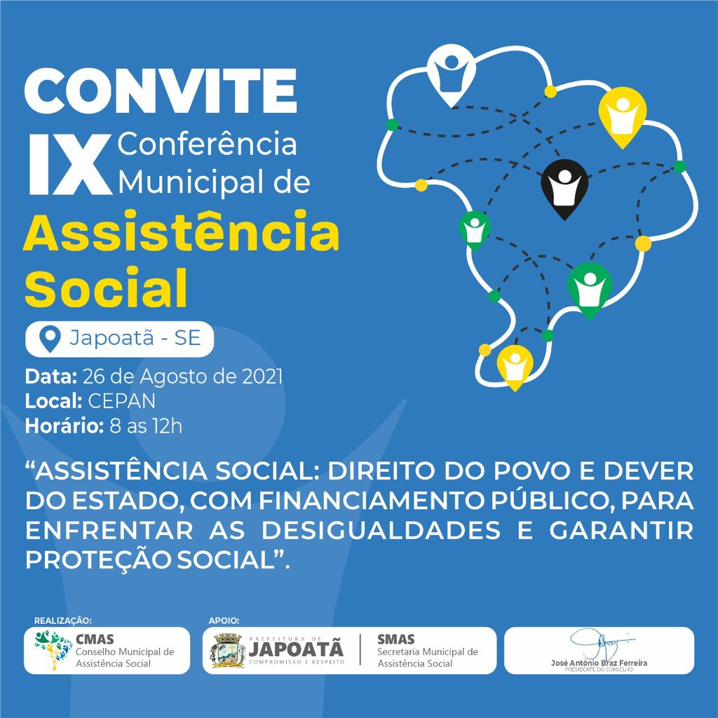 Vem aí a 9ª CONFERÊNCIA MUNICIPAL DA ASSISTÊNCIA SOCIAL! ?
