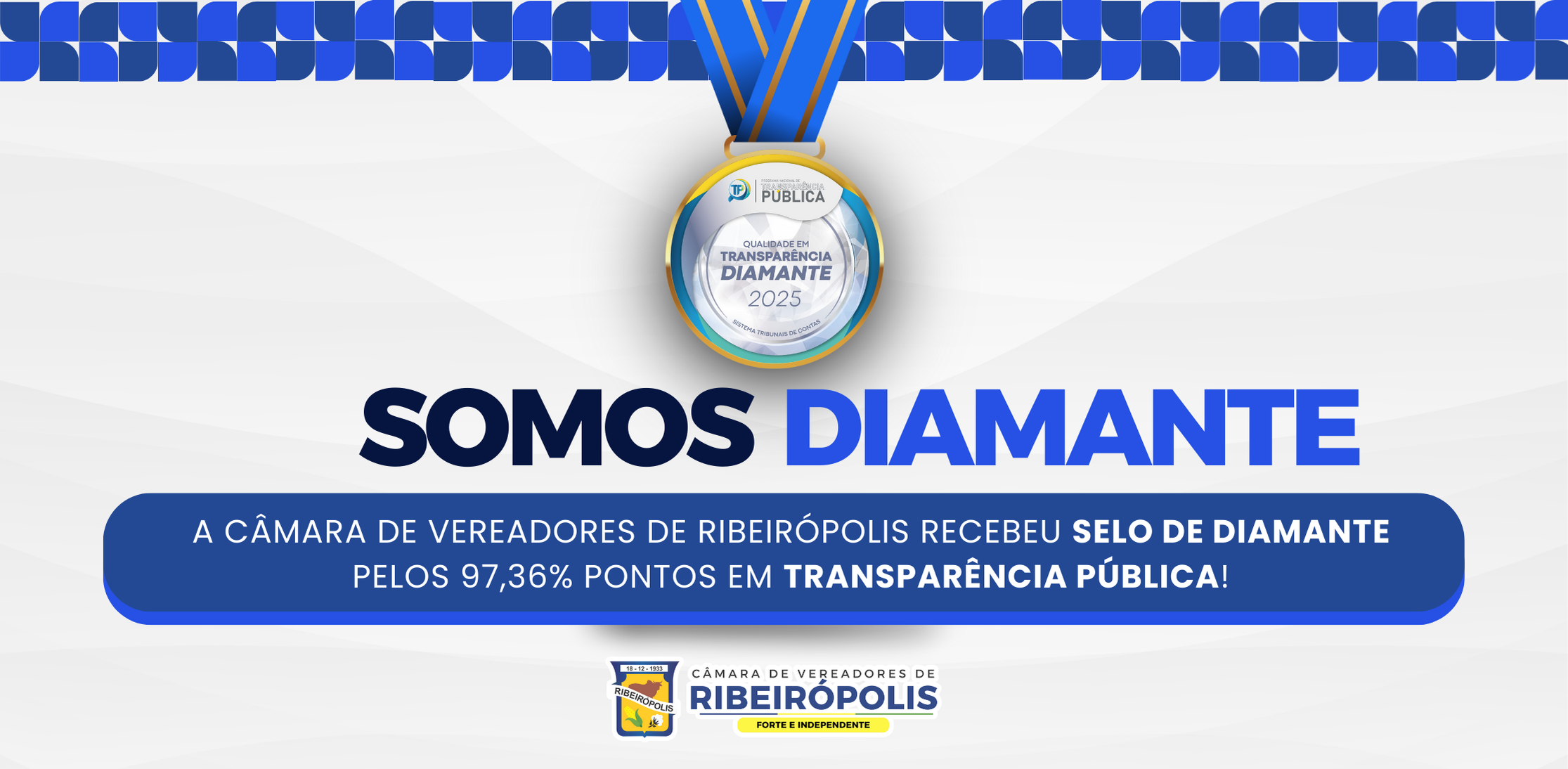 Câmara de Ribeirópolis conquista Selo Diamante em Transparência