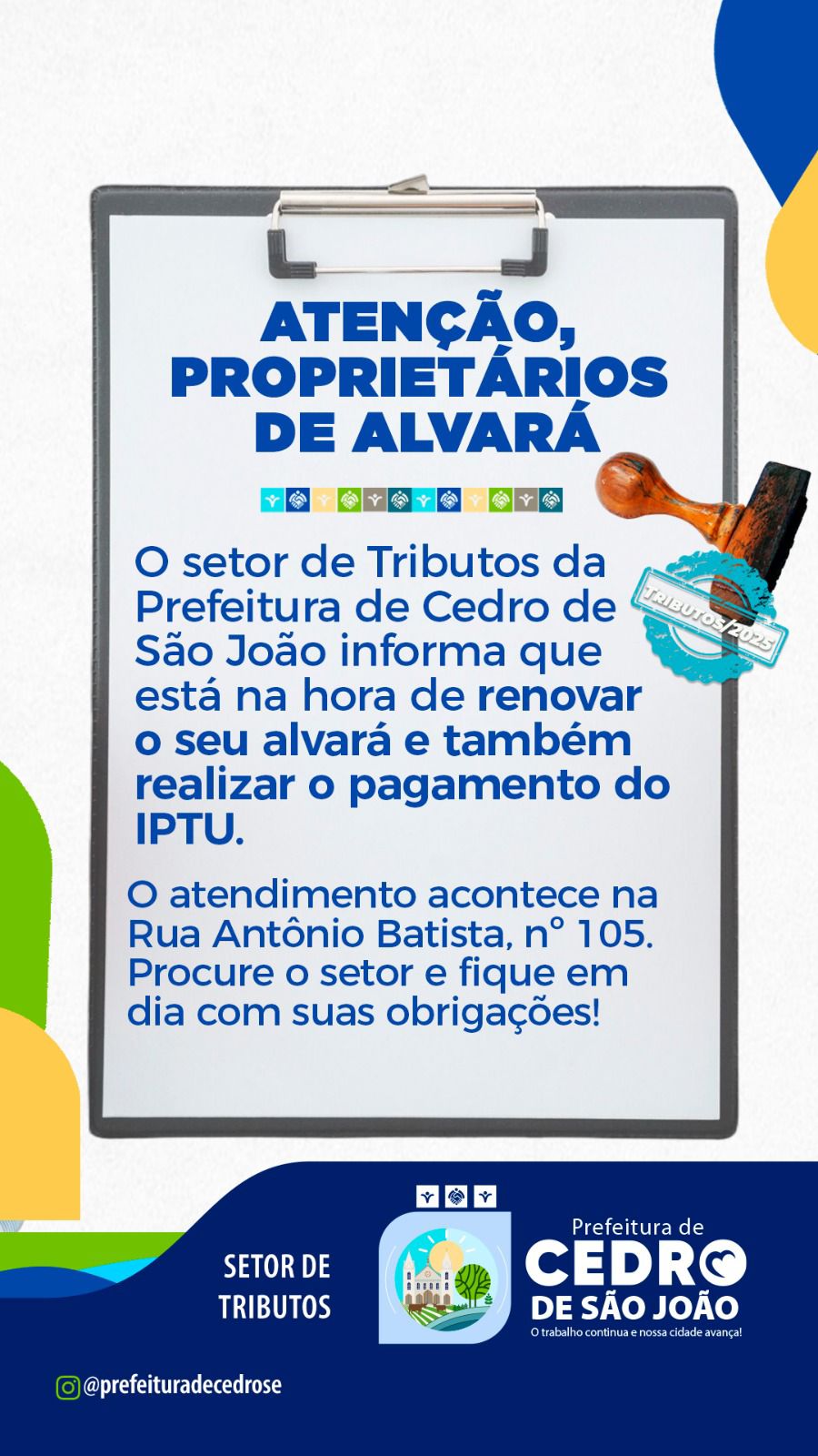 ATENÇÃO, PROPRIETÁRIO DE ALVARÁ