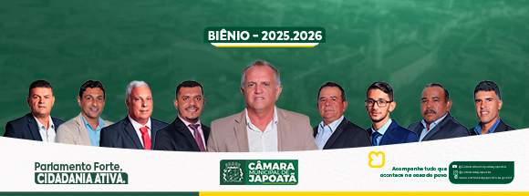CÂMARA MUNICIPAL DE JAPOATÃ/SE BIÊNIO 2025-2026
